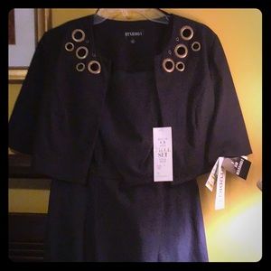 Navy dress with a cute little jacket